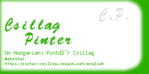 csillag pinter business card